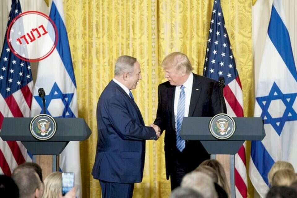הנשיא טראמפ וראש הממשלה נתניהו // צילום: איי.אף.פי // הנשיא טראמפ וראש הממשלה נתניהו // צילום: איי.אף.פי ,