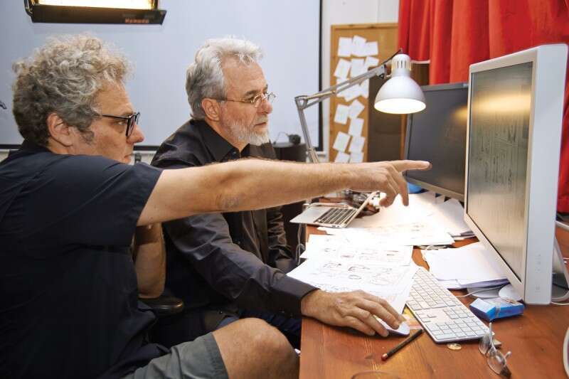 ארי פולמן ודוד פולונסקי // צילום: קרן אנה פנק, באזל