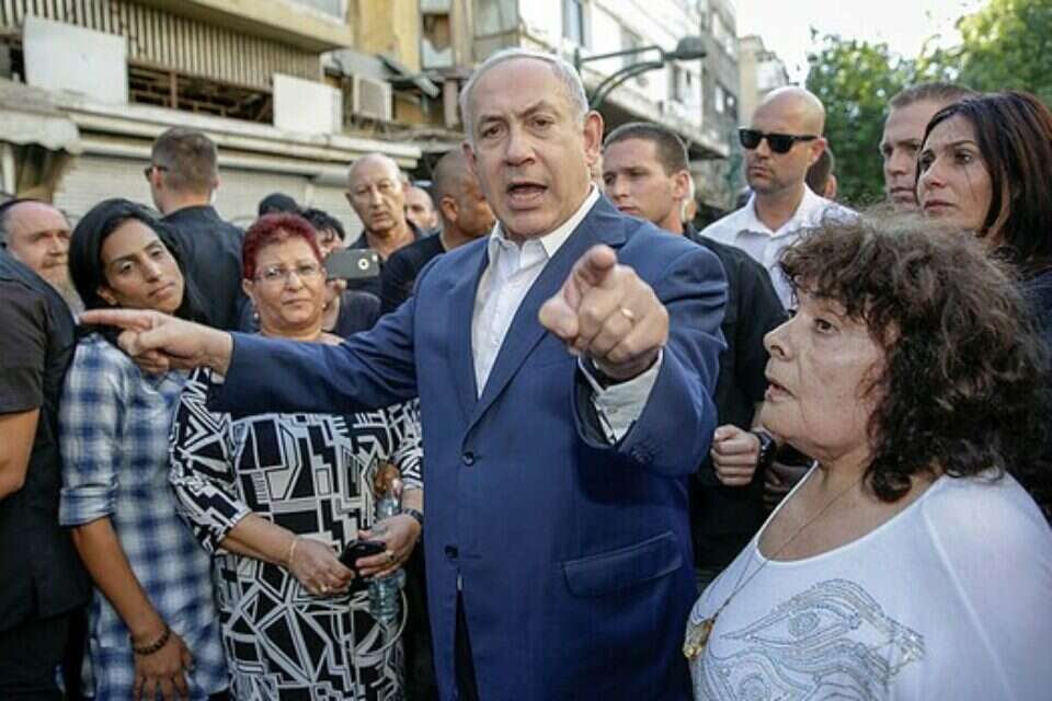 נתניהו בדרום תל אביב // ארכיון , צילום: יהודה פרץ