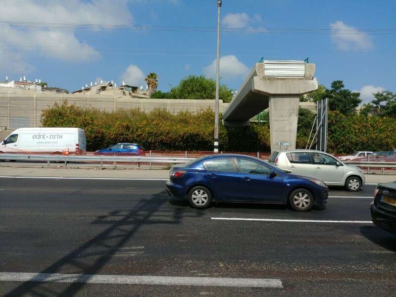 זירת הקריסה, הבוקר // צילום: יהושע יוסף