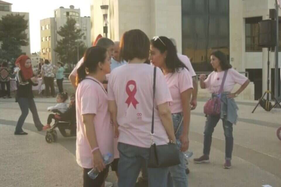 פעילויות מרכז "דוניא" ברמאללה להעלאת מודעות לסרטן השד , רשתות פלשתיניות