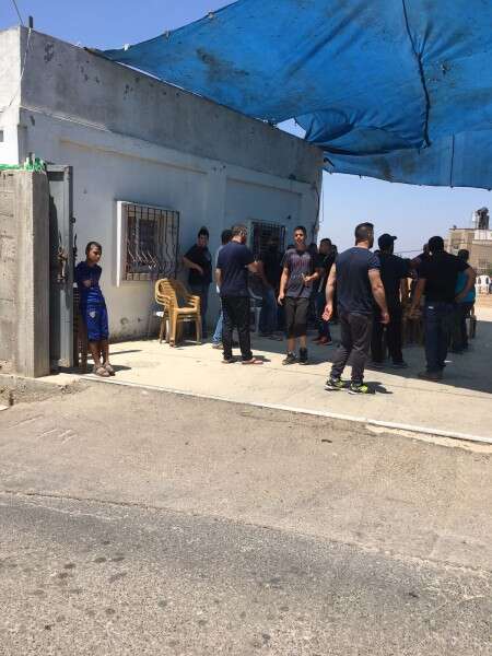 סוכת האבלים של המשפחה באום אל פאחם // צילום: מישל דוט קום