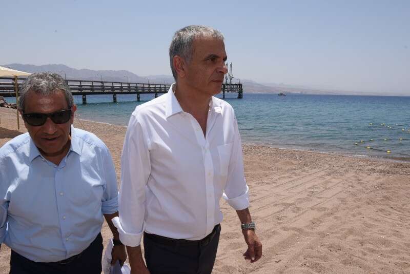 ראש עיריית אילת והשר כחלון // צילום: דוד חיים