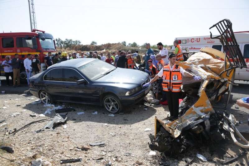 8 פצועים בדרגות שונות // צילום: הלל מאיר/TPS