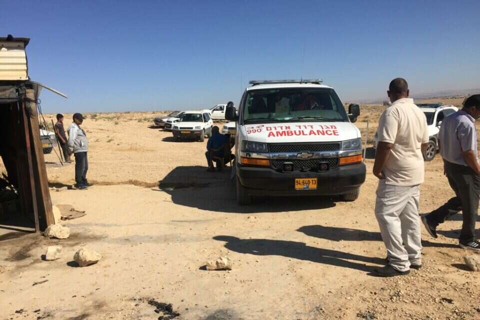 כוחות הצלה בזירה // צילום: תיעוד מד"א ,