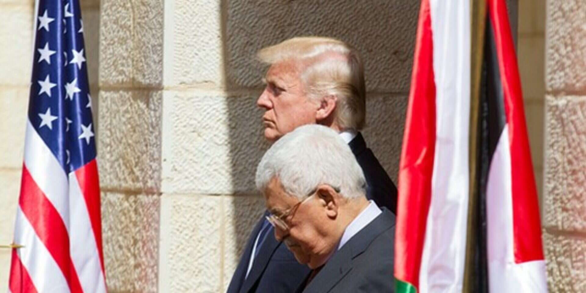 טראמפ ואבו מאזן בבית לחם  ,  מישל דוט קום