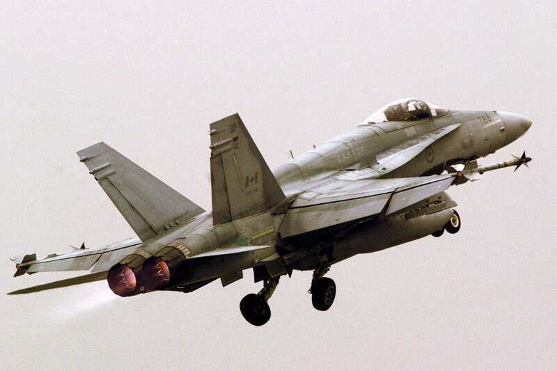 מטוס F18 של חיל האוויר האמריקני // צילום: רויטרס