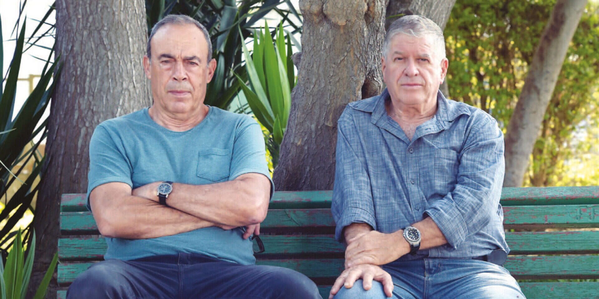עופר אבידב (מימין) ושמואל אורן. "ידענו את המשימה אבל לא את חווית המלחמה" // צילום: גיל אליהו/ג'יני // עופר אבידב (מימין) ושמואל אורן. "ידענו את המשימה אבל לא את חווית המלחמה" // צילום: גיל אליהו/ג'יני , 