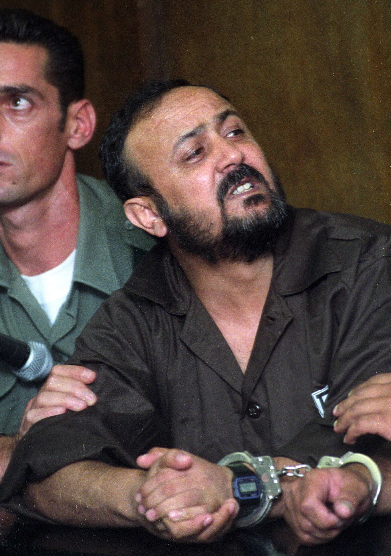 מרואן ברגותי במהלך משפטו (ארכיון) , טל כהן 