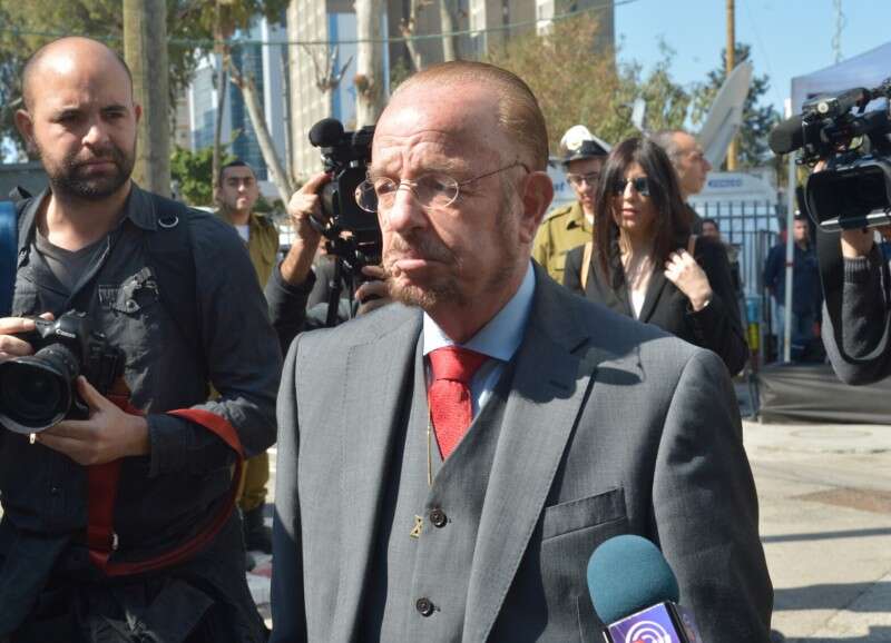 עו"ד יורם שפטל לאחר גזר הדין // צילום: יוסי זליגר