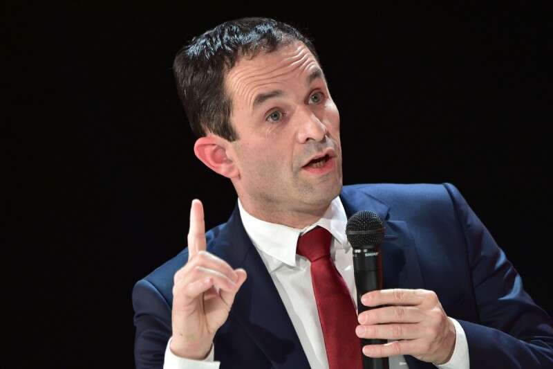 בנואה המון המועמד הסוציאליסטי. הסקרים לא מראים לו סיכוי // צילום: אי.אפ.פי