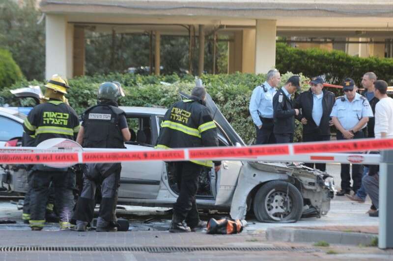 זירת האירוע בחולון // צילום: גדעון מרקוביץ'