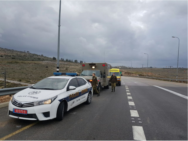 זירת הפיגוע // צילום: אהוד אמיתון/TPS