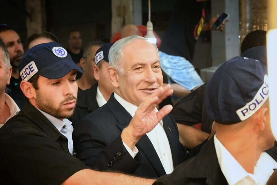 נתניהו בשוק התקווה. ישכנע עוד מצביעים? ,