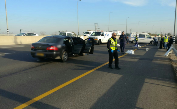 התאונה סמוך למושב ערוגות// צילום: דוברות המשטרה