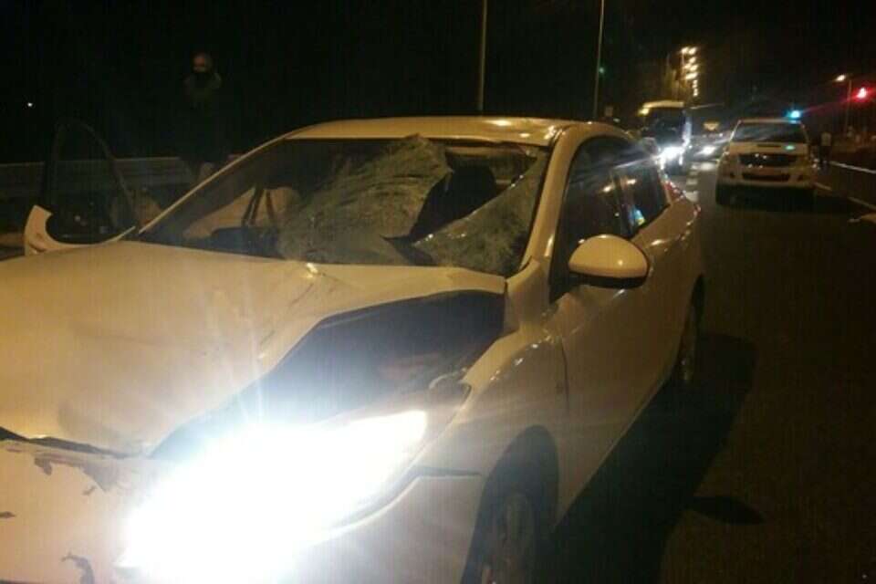 תאונה קטלנית ליד צומת זיכרון יעקב // צילום: דוברות מד"א // תאונה קטלנית ליד צומת זיכרון יעקב // צילום: דוברות מד"א ,
