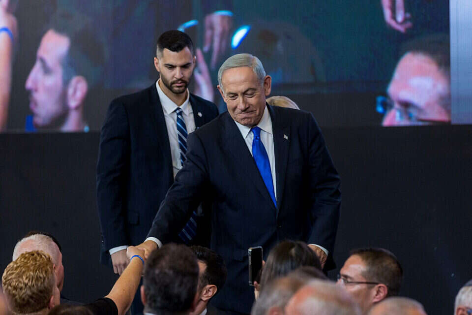 בנימין נתניהו בערב הבחירות