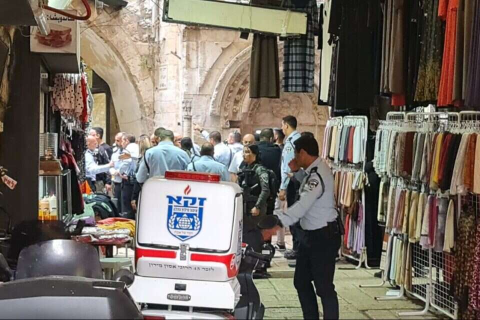 זירת הפיגוע בעיר העתיקה בירושלים , דוברות זק"א