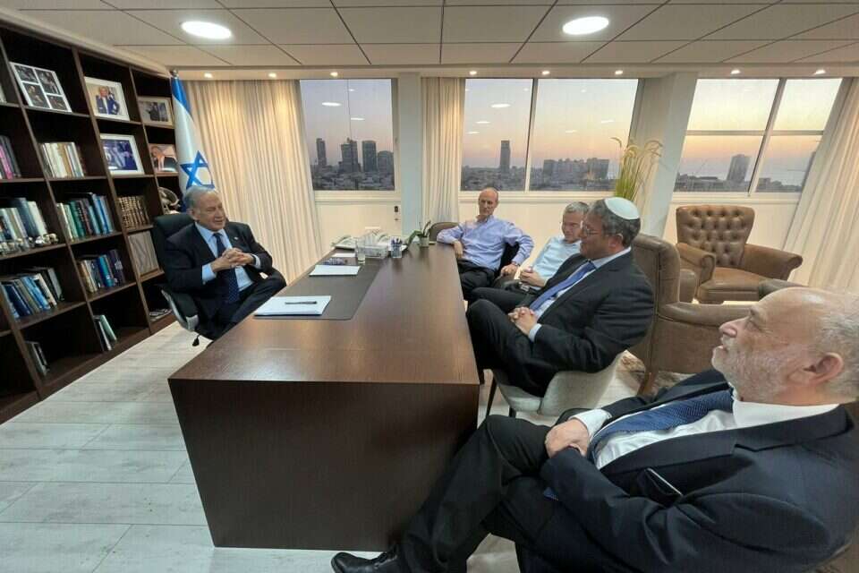נתניהו ובן גביר. תמונה משותפת ראשונה