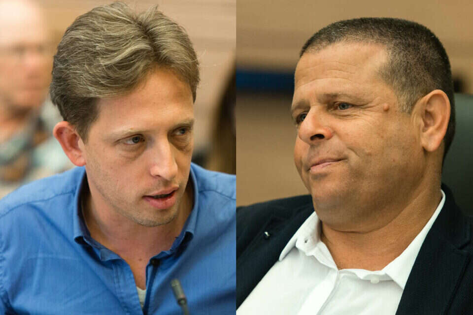 איתן כבל (המחנה הציוני) ורועי פולקמן (כולנו) // צילום: דודי ועקנין // איתן כבל (המחנה הציוני) ורועי פולקמן (כולנו) // צילום: דודי ועקנין ,