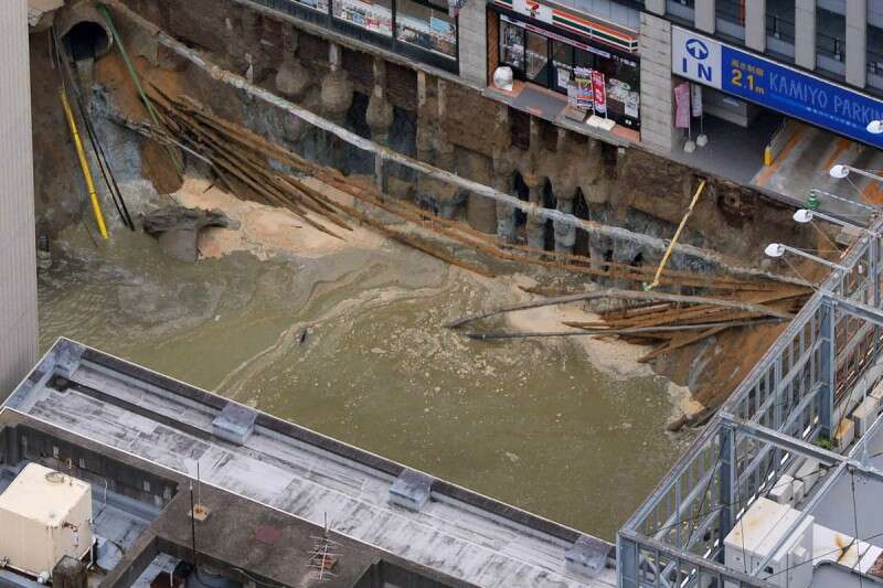 בולען שני בעיר תוך מספר שנים // צילום: איי.פי