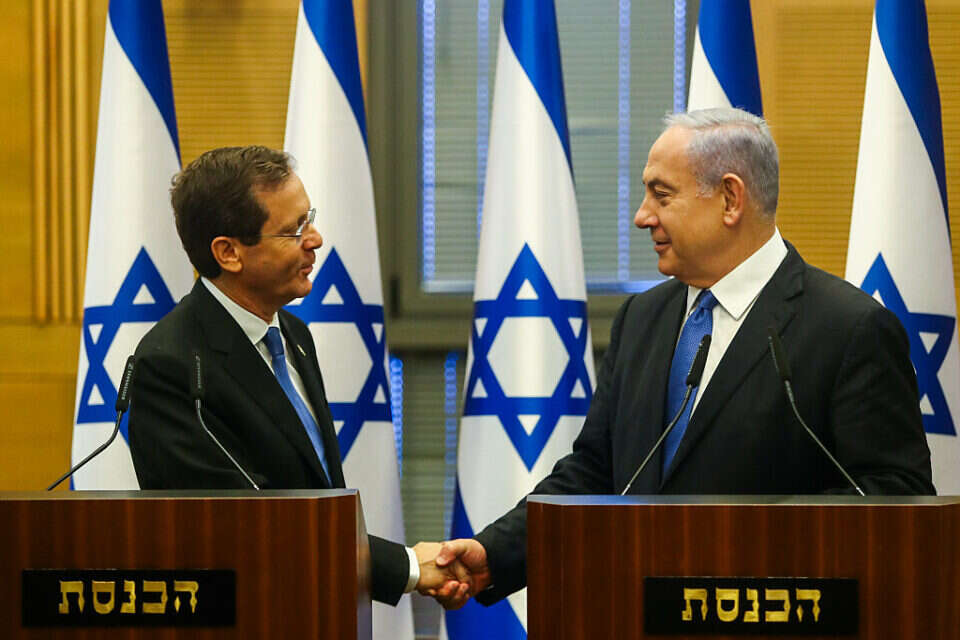 הרצוג יטיל על נתניהו את המנדט (ארכיון)