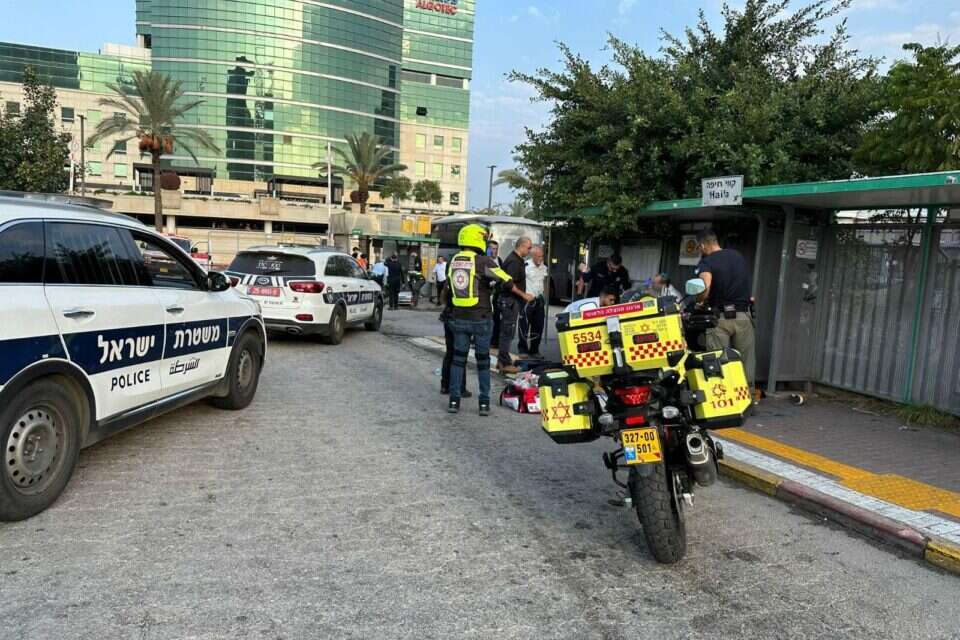 זירת האירוע ברעננה , מד"א
