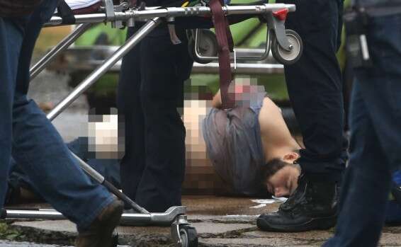 רגע מעצרו של ראחימי בניו ג'רזי // צילום: אי. פי