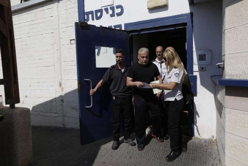 חדאד בעת שחרורו // צילום: יהודה פרץ