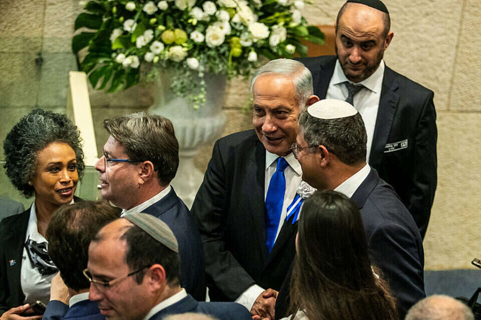 רה"מ המיועד נתניהו ויו"ר עוצמה יהודית בן גביר (ארכיון)