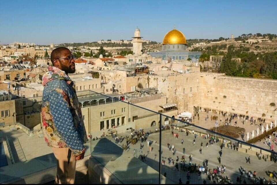 פלויד מיוות'ר בירושלים. , aish global