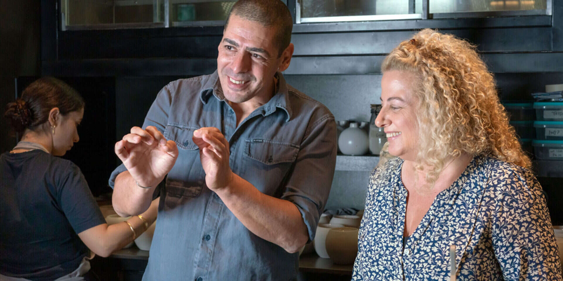 יוסי שטרית מבשל עם רותם ליברזון , אסף קרלה