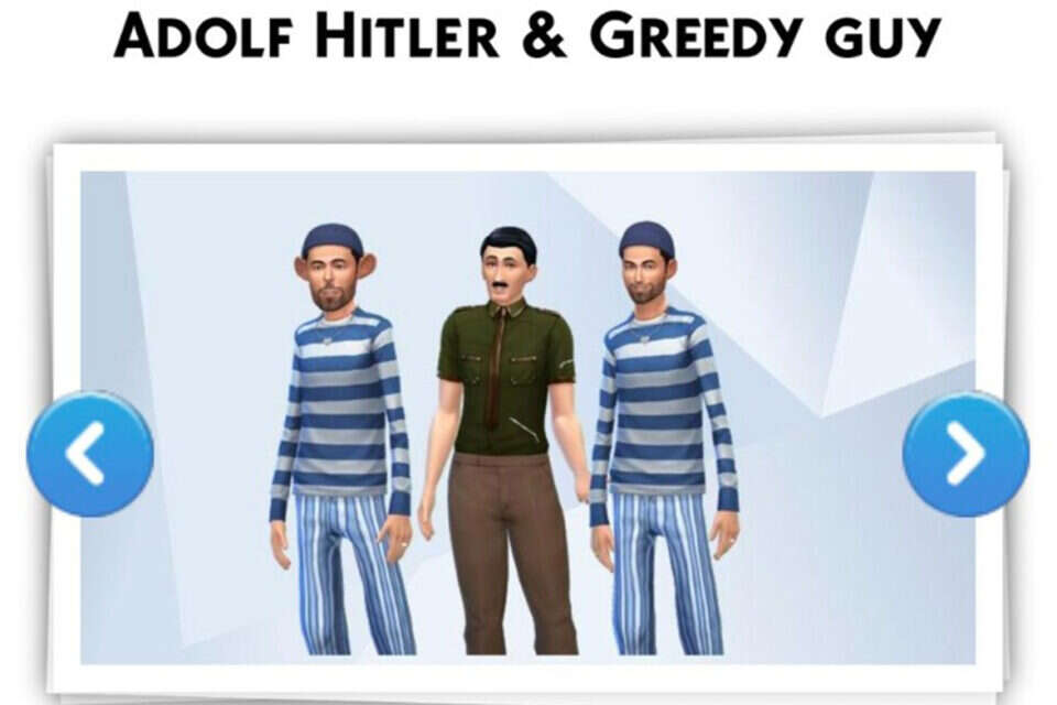 סימס 4 מציג: דמויות שעוצבו עם סממנים אנטישמיים ונאציים