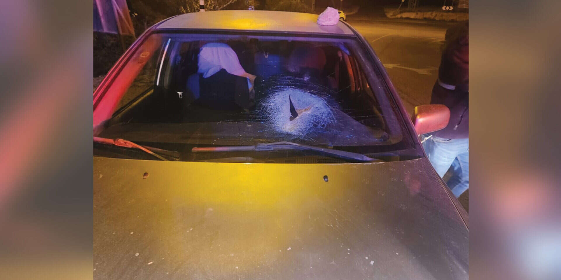 הרכב שנפגע מהאבנים , תיעוד מבצעי מד"א