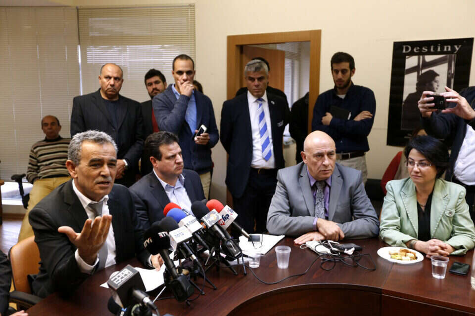 חברי הרשימה המשותפת בעבר, תמונת ארכיון , צילום: דודי ועקנין