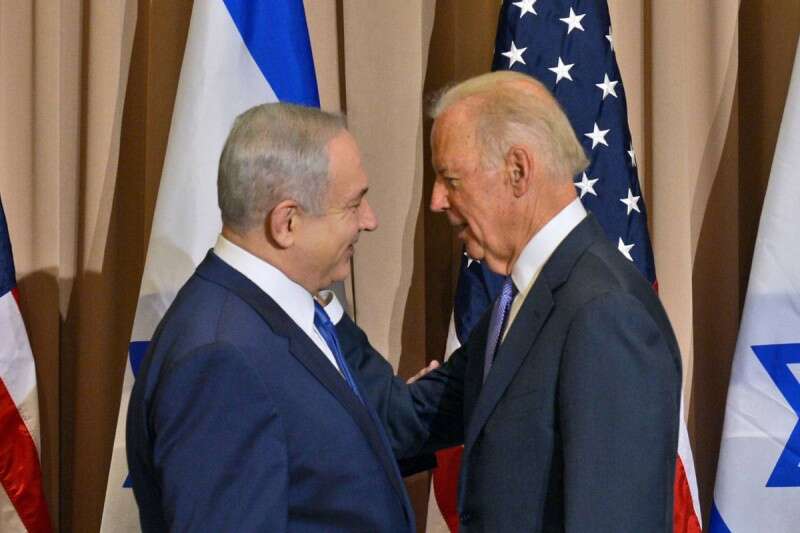 נתניהו וביידן בועידה הכלכלית בדאבוס בינואר השנה // צילום: לע"מ