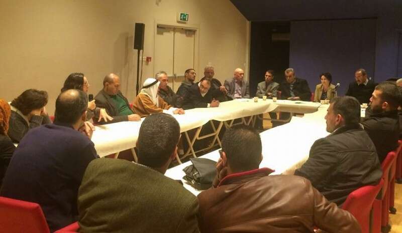 שלושת הח"כים במפגש עם המשפחות השכולות