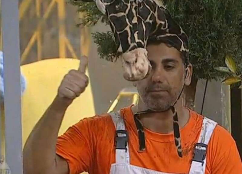 "לא מדבר באוויר". גילי כהן בבית האח הגדול // צילום: צילום מסך