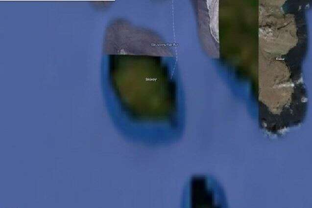 50 אלף תושבים מתגוררים באיים המוסתרים. מונע תכנון בריחות. כלא פורט-לאויז, אירלנד // צילום: google earth