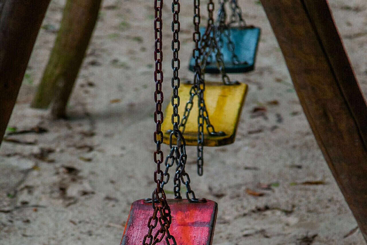 A man attacked an 8-year-old boy - because of an argument about a swing in a playground