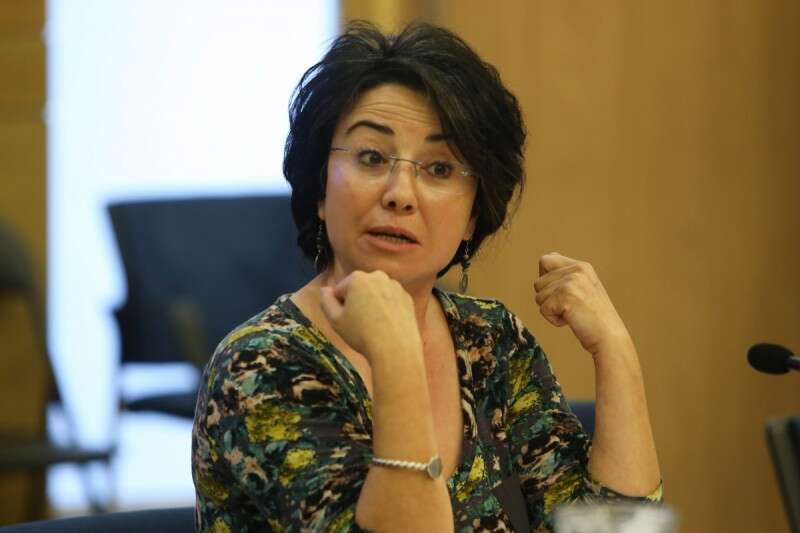 "יורשתו של הבוגד עזמי בשארה". ח"כ חנין זועבי // צילום: אורן בן חקון