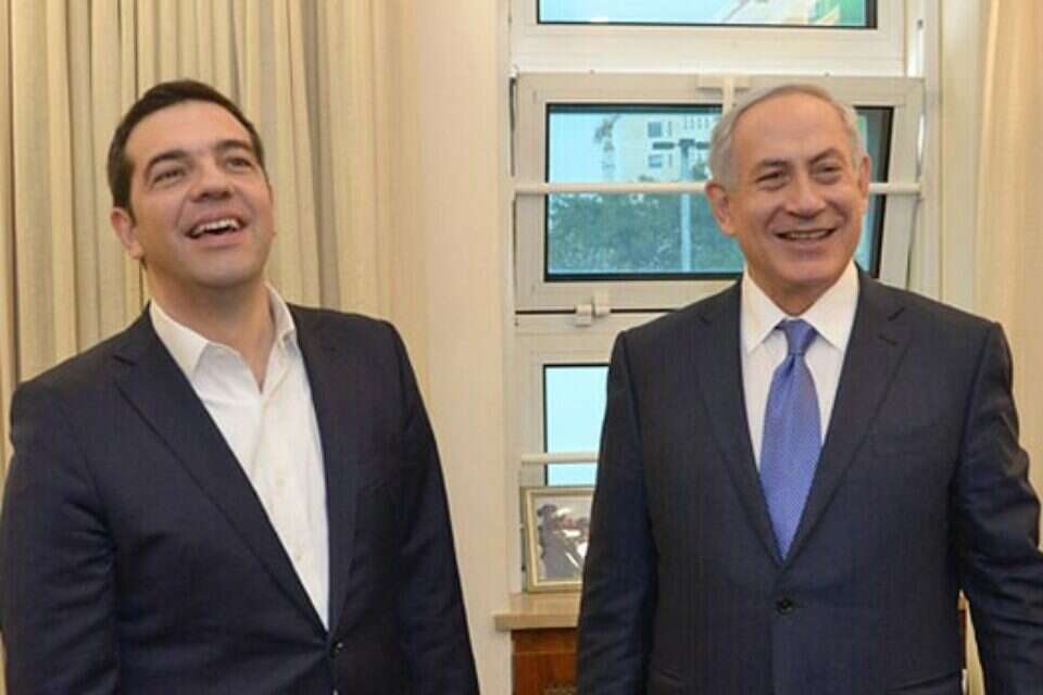 ראש ממשלת יוון, אלכסיס ציפראס, (משמאל) עם ראש הממשלה בנימין נתניהו. אתגרים משותפים. //צילום: חיים צח, לע"מ // ראש ממשלת יוון, אלכסיס ציפראס, (משמאל) עם ראש הממשלה בנימין נתניהו. אתגרים משותפים. ,