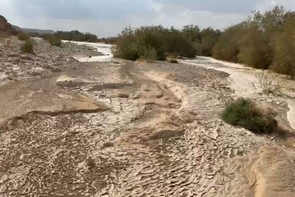 זרימה ערה בנחלים בעקבות מזג האוויר , .