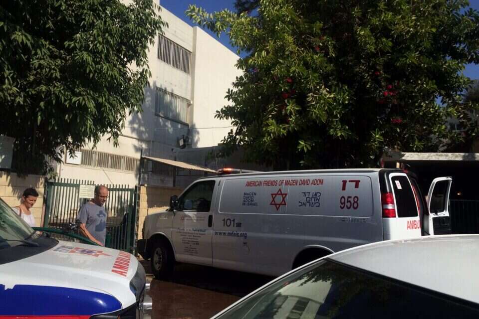 זירת האירוע ברמת גן, הבוקר // צילום: מד"א // זירת האירוע ברמת גן, הבוקר ,