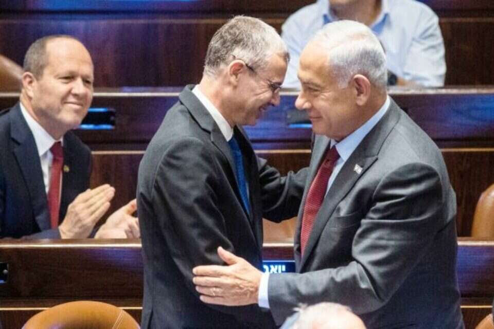 שר המשפטים לוין עם רה"מ בנימין נתניהו