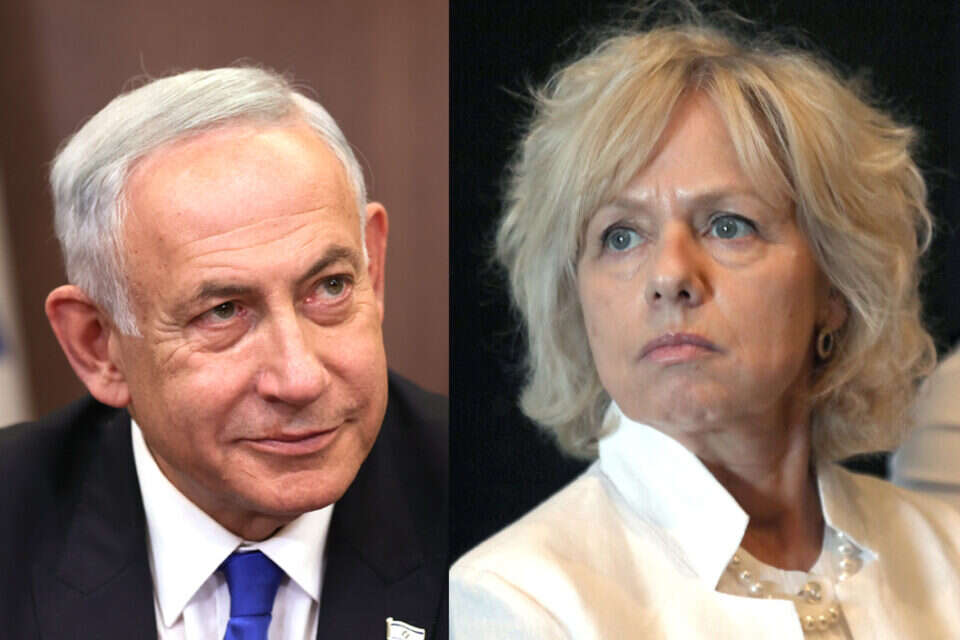 רה"מ נתניהו והיועמ"שית בהרב-מיארה , אוהד צויגנברג וגדעון מרקוביץ