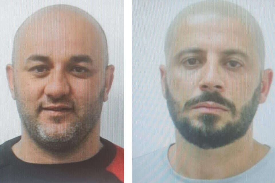 נידאל אבו לטיף ועמאר דבאח, נעצרו במסגרת פרשת "היהלום השחור" , דוברות המשטרה