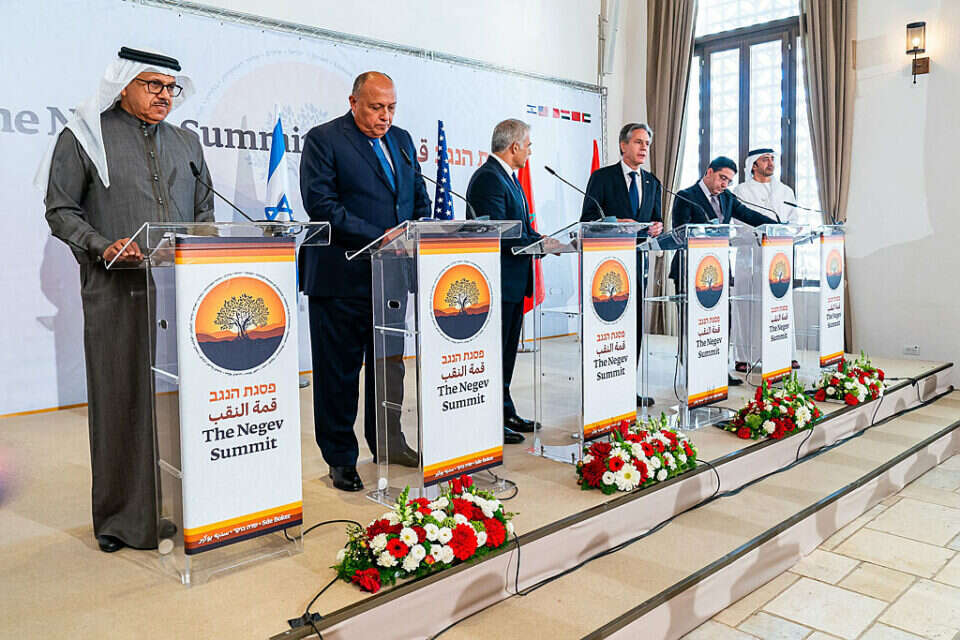 מנהיגי מדינות פורום הנגב בפסגה הראשונה, ישראל 2022 (ארכיון) , אי.אף.פי