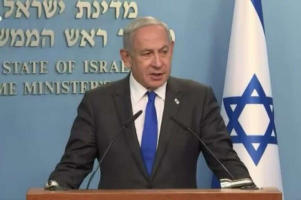 רה"מ נתניהו במסיבת העיתונאים , לע"מ