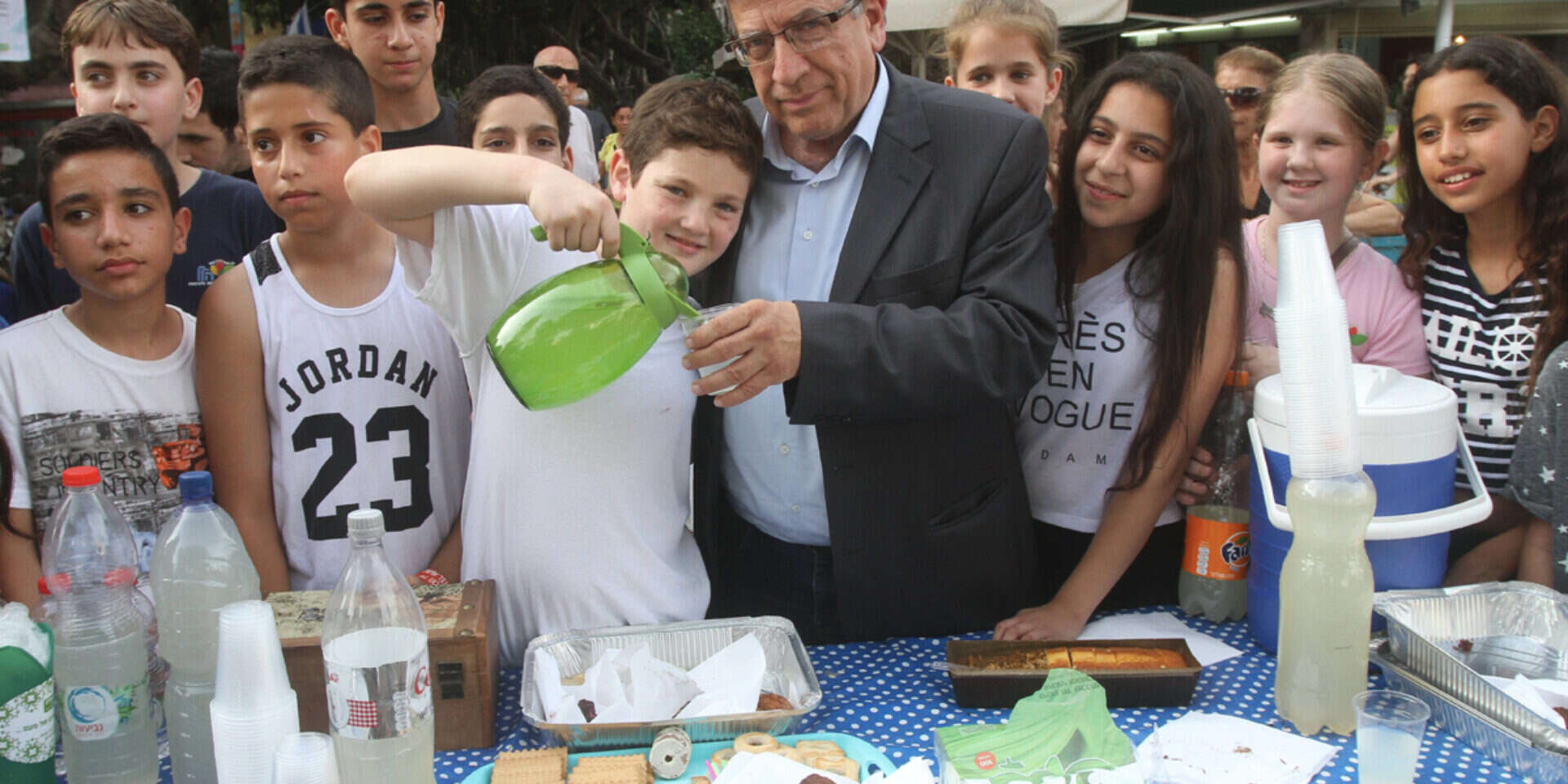 רוזנמן וראש העיר, ישראל זינגר // צילום: רוני שיצר // רוזנמן וראש העיר, ישראל זינגר ,